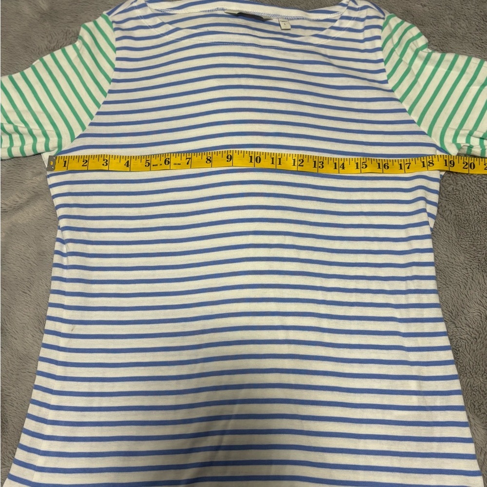 Women’s Vineyard Vines Blue and White Striped Shirt Pima Cotton New Without Tags - Picture 7 of 8